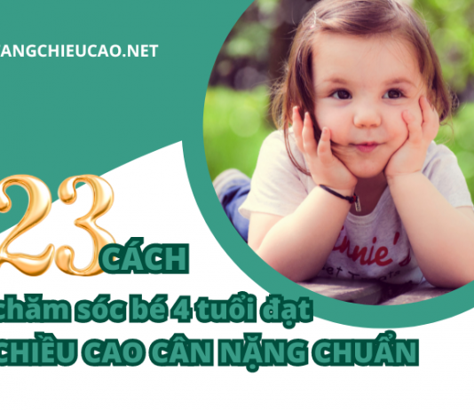 Chiều cao cân nặng chuẩn bé 4 tuổi theo WHO mới nhất